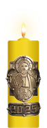 Círio Família Pantocrator Dourado